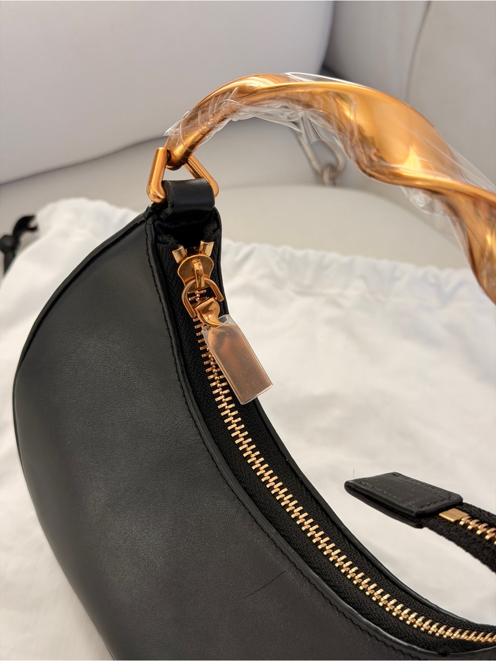 Simkhai Nixi Twist Leather Top-Handle Bag - Picture 5 of 6